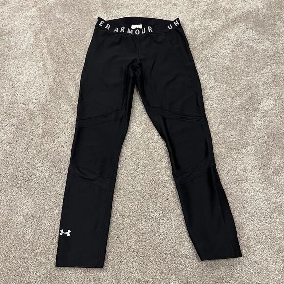 Under Armour Women's Compression Running‎ Tights Black Ankle Size Medium - Picture 3 of 8